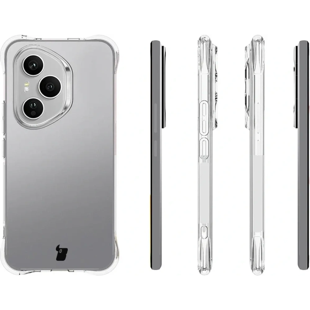 Elastyczne etui Bizon Case Salpa do Honor 400 Pro przezroczyste