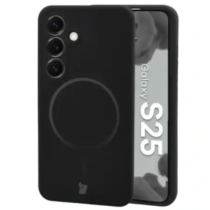 Bizon Soft Case Magnetisch Samsung Galaxy S25 schwarz