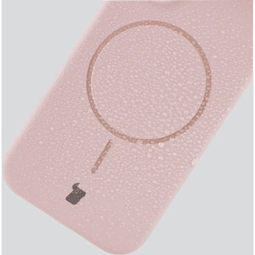 Silikonowe etui z pierścieniem magnetycznym Bizon Soft Case Magnetic do Samsung Galaxy S25 jasnoróżowe