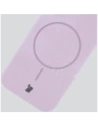 Silikonowe etui z pierścieniem magnetycznym Bizon Soft Case Magnetic do Samsung Galaxy S25 jasnofioletowe