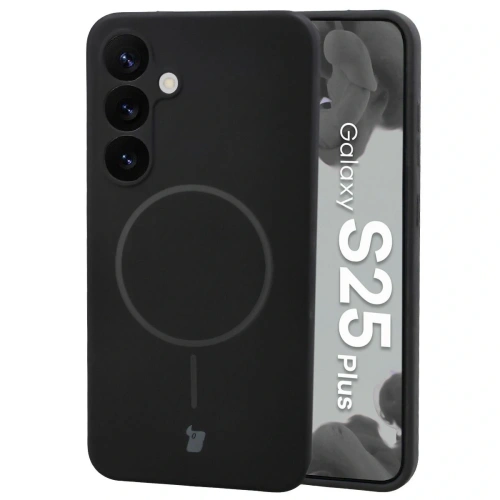 Bizon Soft Case Magnetic Samsung Galaxy S25+ Plus schwarz
