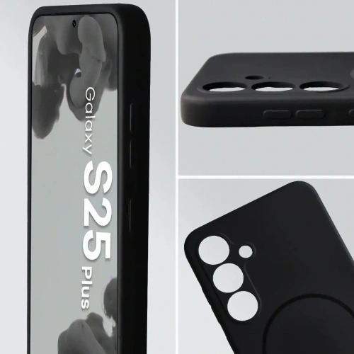 Bizon Soft Case Magnetic Samsung Galaxy S25+ Plus fekete