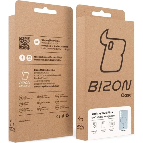 Bizon Soft Case Magnetic Samsung Galaxy S25+ Plus blau
