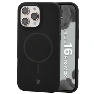 Bizon Soft Case Magnetisch für Apple iPhone 16 Pro Max schwarz