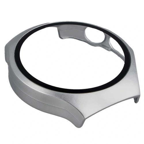 Bizon Case+Glass Uhr Huawei Watch 5 46mm satin silber
