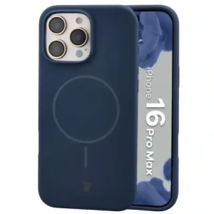 Bizon Soft Case Magnetisch für Apple iPhone 16 Pro Max navy blau
