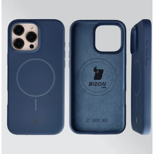 Bizon Soft Case Magnetic Apple iPhone 16 Pro Max sötétkék
