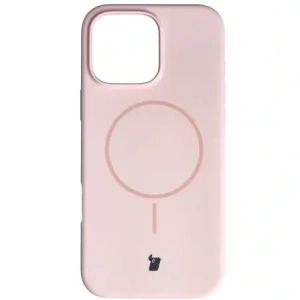 Bizon Soft Case Magnetic Apple iPhone 16 Pro Max světle růžový