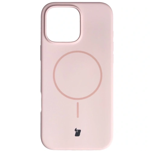 Bizon Soft Case Magnetic Apple iPhone 16 Pro Max világos rózsaszín