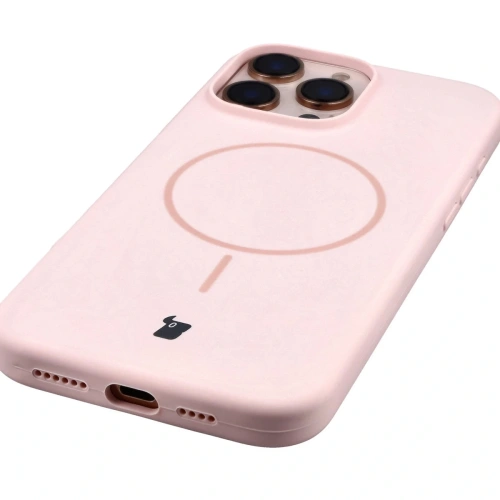 Bizon Soft Case Magnetic Apple iPhone 16 Pro Max világos rózsaszín