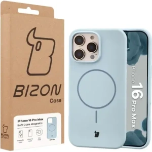 Bizon Soft Case Magnetisch für Apple iPhone 16 Pro Max blau
