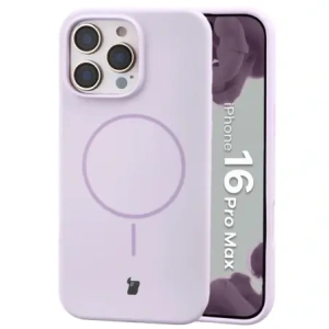 Bizon Soft Case Magnetisch für Apple iPhone 16 Pro Max in helllila