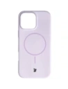 Silikonowe etui z pierścieniem magnetycznym Bizon Soft Case Magnetic do Apple iPhone 16 Pro Max jasnofioletowe