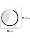 Bizon Case+Glass Watch Huawei Watch 5 42mm clear