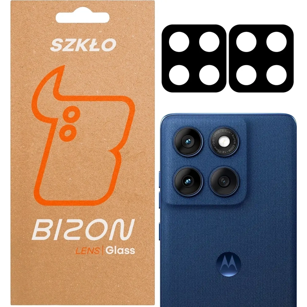 Szkło na aparat Bizon Glass Lens do Motorola Edge 60 [2 PACK]