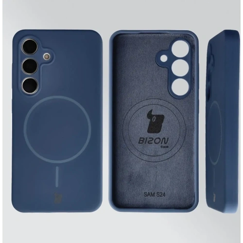 Bizon Soft Case Magnetic Samsung Galaxy S24 námořnická modř