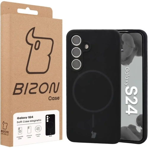Bizon Soft Case Magnetic Samsung Galaxy S24 černý