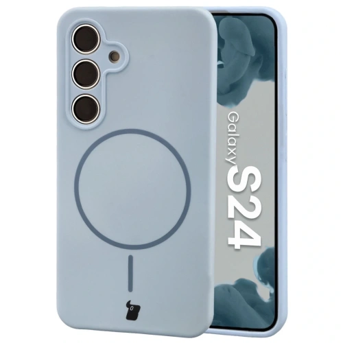 Bizon Soft Case Magnetisch Samsung Galaxy S24 blau