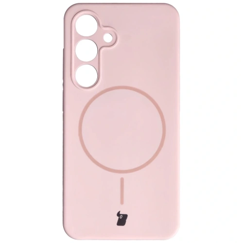 Bizon Soft Case Magnetic Samsung Galaxy S24 světle růžová