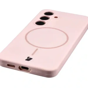 Bizon Soft Case Magnetic Samsung Galaxy S24 světle růžová