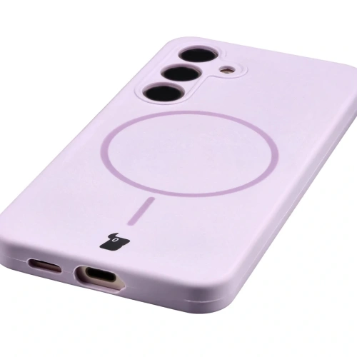 Bizon Soft Case Magnetic Samsung Galaxy S24 světle fialový