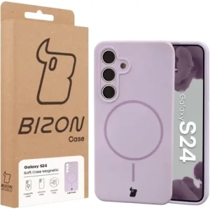 Bizon Soft Case Magnetic Samsung Galaxy S24 světle fialový