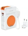 Ładowarka hybrydowa 4smarts 6w1 USB-C / USB-A PD 22.5W z powerbankiem 10000mAh, ładowanie indukcyjne Qi, kabel USB-C biała