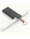 4smarts USB-C Induction Charger for Apple Watch with Keychain Silver