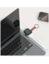4smarts USB-C Induction Charger for Apple Watch with Keychain Silver