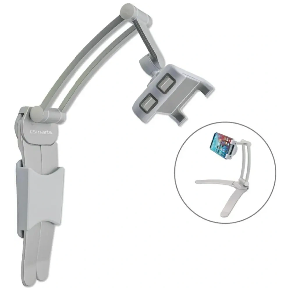 Uchwyt kuchenny 4smarts ErgoFix H7 do tabletów i smartfonów srebrny