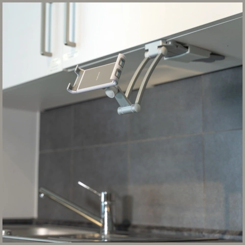4smarts ErgoFix H7 Kitchen Holder for Tablets and Smartphones Silver