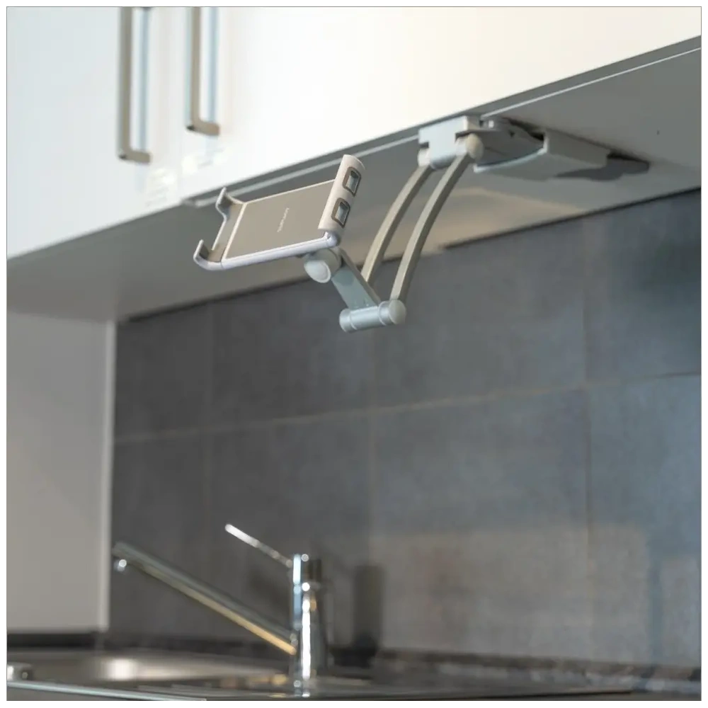 Uchwyt kuchenny 4smarts ErgoFix H7 do tabletów i smartfonów srebrny