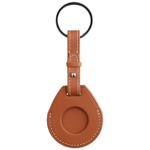 Set de accesorii 4smarts Style 4 în 1: portofel MagSafe, încărcător pentru Apple Watch, brățară pentru Apple Watch, husă pentru AirTag, maro