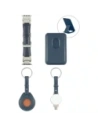 4smarts Style 4-in-1 accessory set MagSafe wallet, Apple Watch charger, Apple Watch strap, AirTag case blue