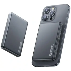 USAMS CY Series CD242 Powerbank 10000mAh 20W Magnetická bezdrátová titanová