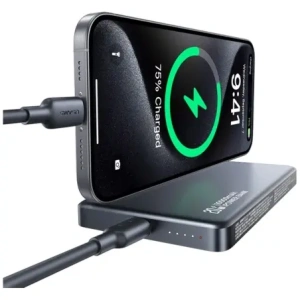 USAMS CY Series CD242 Powerbank 10000mAh 20W Magnetic Wireless titanium