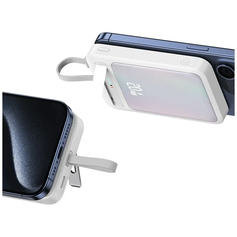 Powerbank USAMS XM Series CD219 10000mAh Magnetic Wireless biały