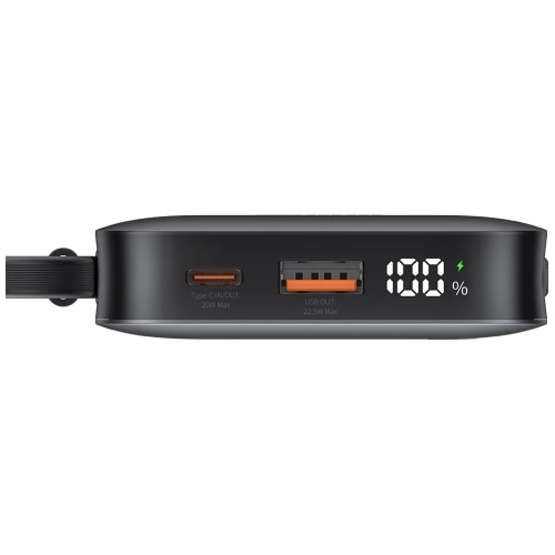 Powerbank USAMS XR Series CD228 10000mAh 20W + Cablu USB-C / Lightning alb