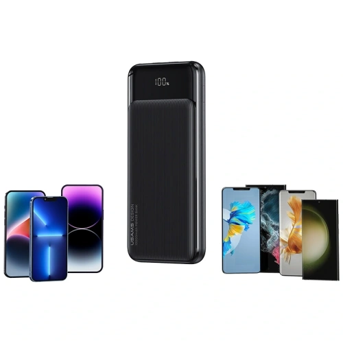 USAMS XY Serie CD200 Powerbank 20000mAh schwarz