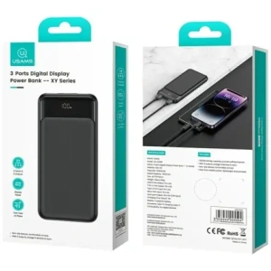 USAMS XY Serie CD200 Powerbank 20000mAh schwarz