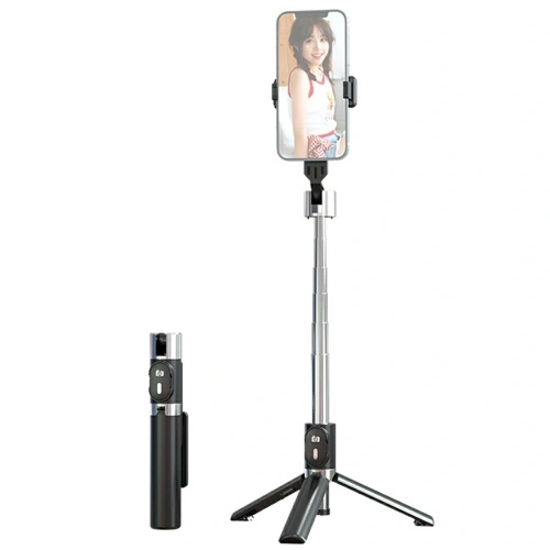 USAMS ZB324 Mini Wireless Selfie-Stick Schwarz