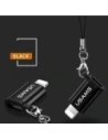 USAMS US-SJ152 microUSB / Lightning adapter with strap black