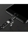 USAMS US-SJ152 microUSB / Lightning adapter with strap black