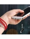USAMS US-SJ152 microUSB / Lightning adapter pánttal fekete