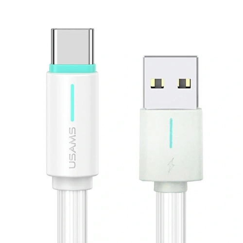 USAMS YU Series US-SJ732 USB-A / USB-C Cable 3A 1m White