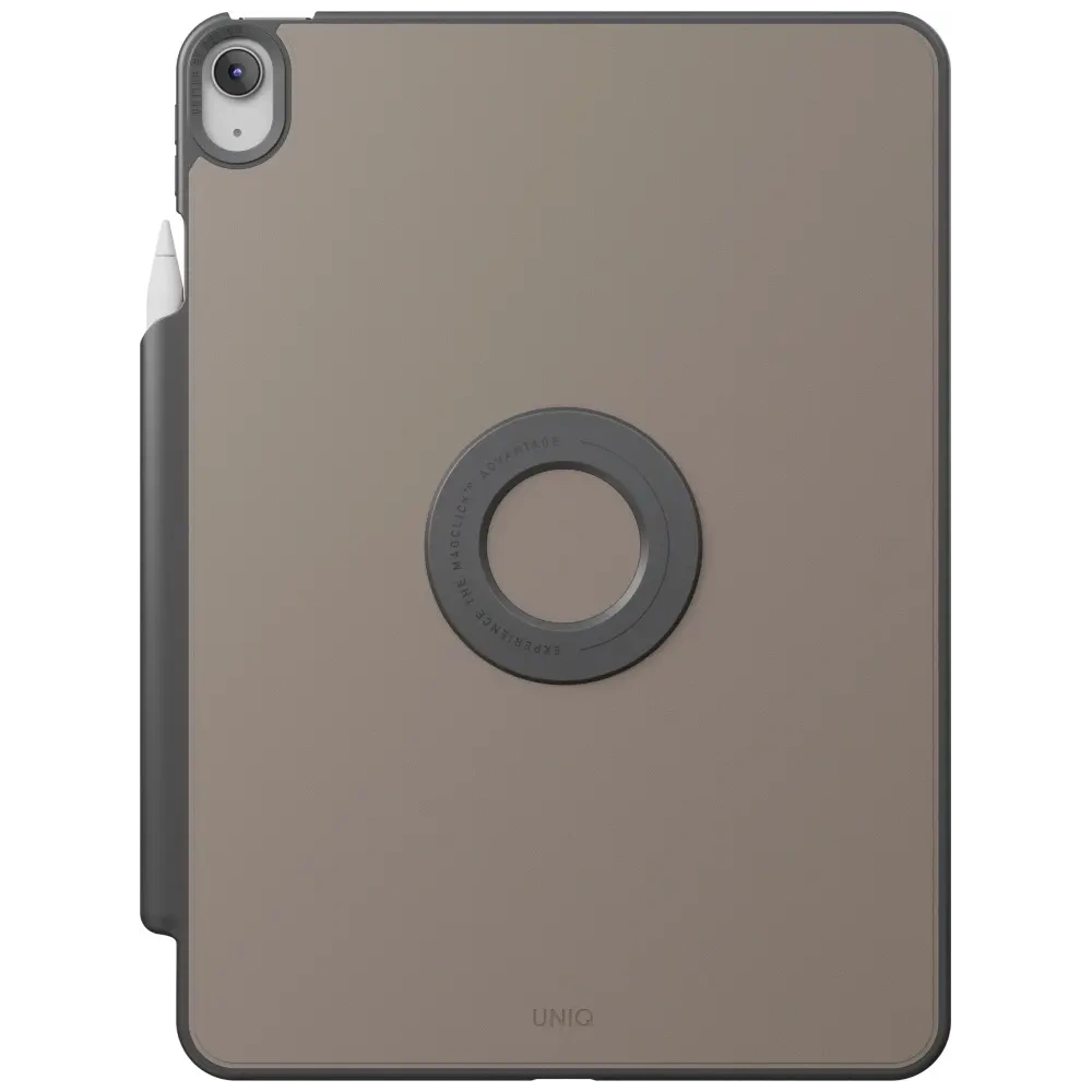 Etui UNIQ Rovus Snapmount Magnetic 360 Rotating Detachable do Apple iPad Air 13" 2024 / 13" 2025 szary