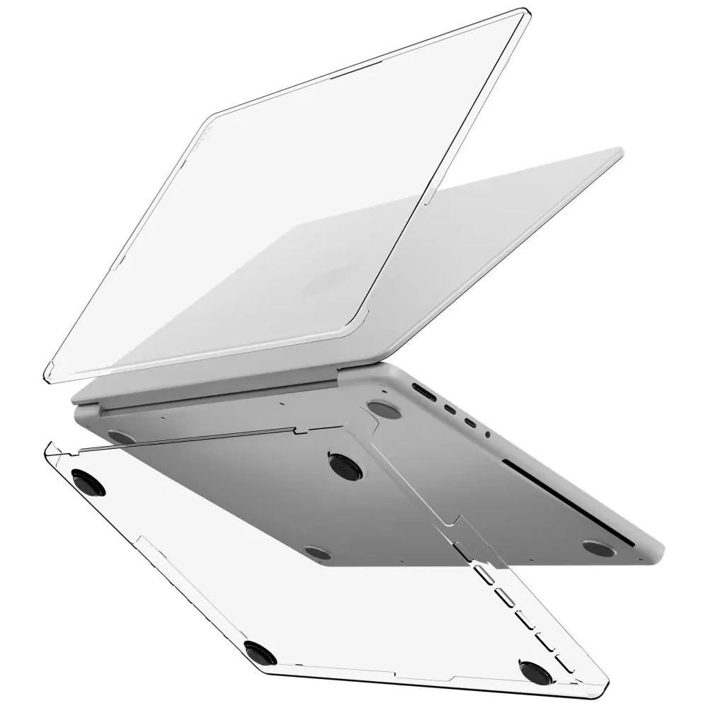 Etui UNIQ Vero do Apple MacBook Pro 14" 2021-2025 (M1/M2/M3/M4/M5) przezroczysty