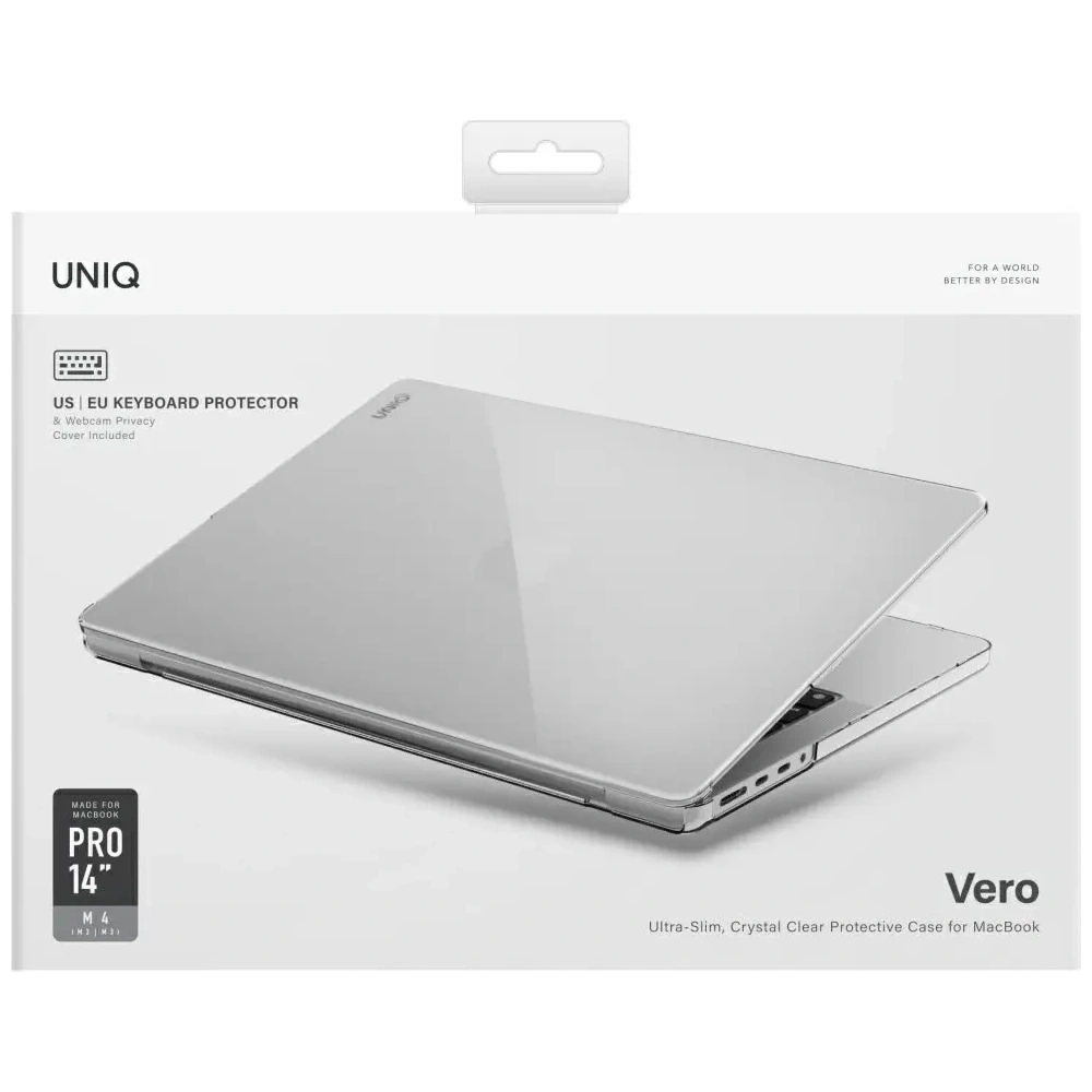 Etui UNIQ Vero do Apple MacBook Pro 14" 2021-2025 (M1/M2/M3/M4/M5) przezroczysty