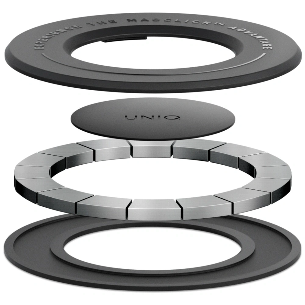 Uchwyt magnetyczny UNIQ SnapMount samoprzylepny czarny