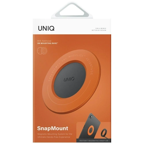 UNIQ SnapMount magnetischer Halter selbstklebend orange/anthrazit